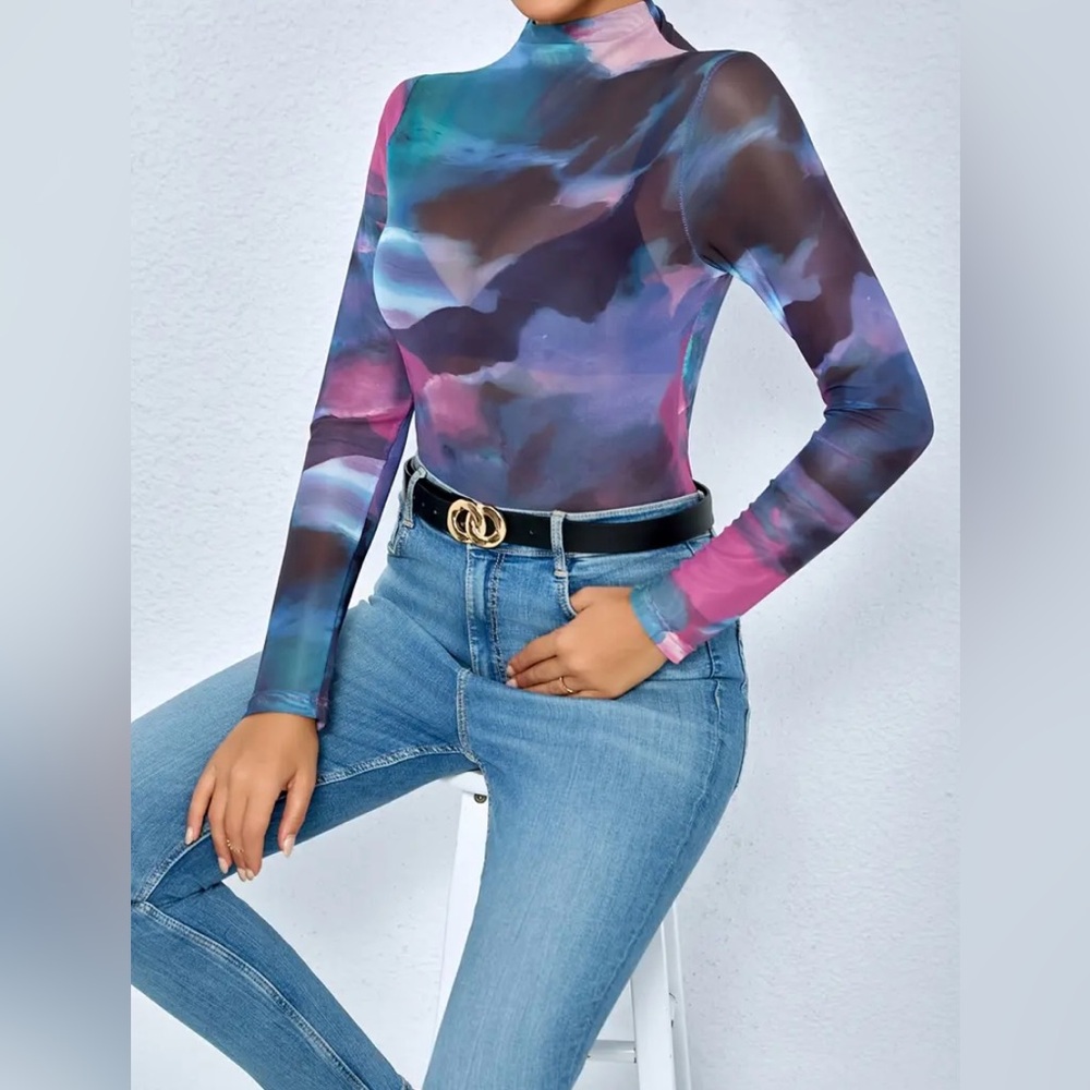Multicolor Abstract Top - Picture 5 of 6